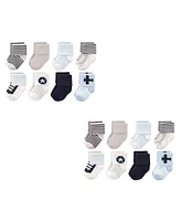 Luvable Friends Baby Boys Cotton Rich Terry Socks -Pack
