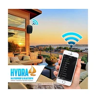 Pyle PDWR54BTB Waterproof & Bluetooth 5.25" Indoor/Outdoor Speaker System - 600W, Black, Pair