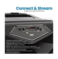 SereneLife 12" Bluetooth Pa Speaker & Mic System with Led Lights, 800W