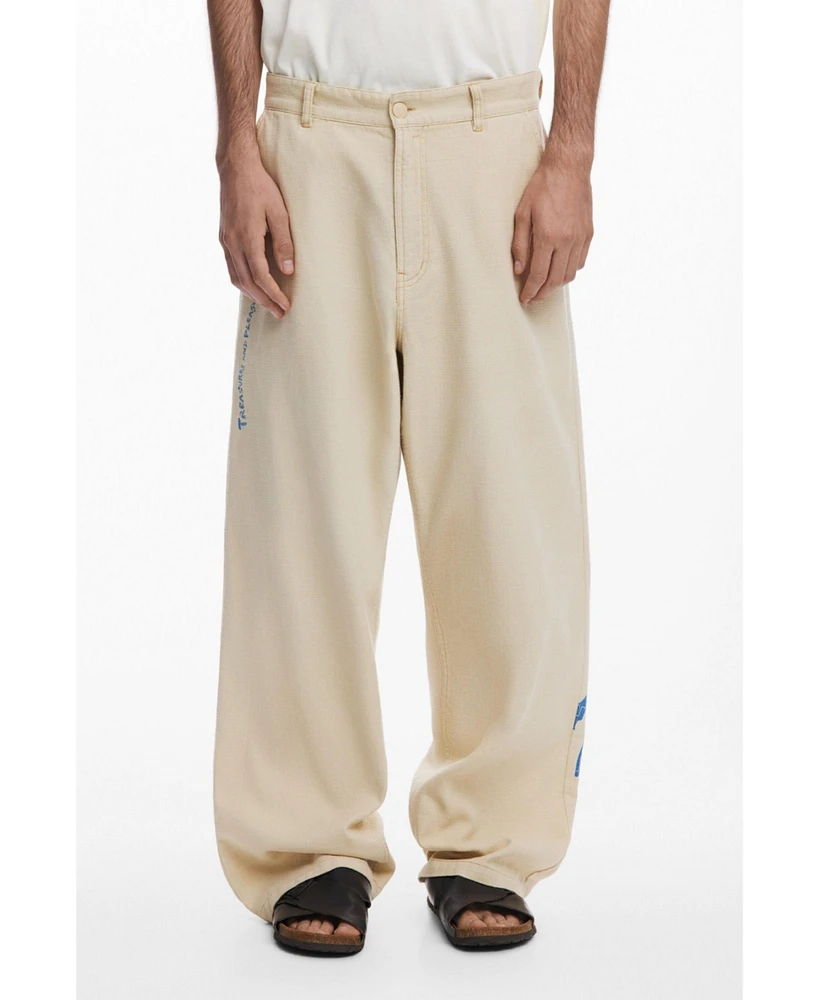 Desigual Men's Long palm tree pants