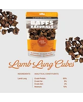 Baffs Naturals All-Natural Premium Lamb Lung Cubes – 7oz Bag