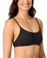 Salt + Cove Juniors' Ribbed Scoop-Neck Bralette Bikini, Exclusively at Macy's
