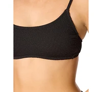Salt + Cove Juniors' Ribbed Scoop-Neck Bralette Bikini, Exclusively at Macy's
