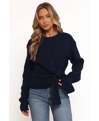 Petal and Pup Women's Ettie Wrap Side Tie Knit Sweater