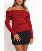 Petal and Pup Women's Thomsie Off Shoulder Knit Top