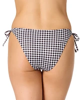 Salt + Cove Juniors' Plaid Side-Tie Bikini Bottoms, Exclusively at Macy's