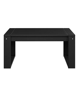 Modern Outdoor Hdpe Rectangle Patio Coffee Table