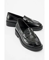 Bree Platform Penny Leather Loafer (Women)