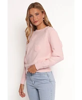 Petal and Pup Women's Orlenda Heart Knit Sweater