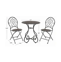 Adriel 3 Pc Bistro Set