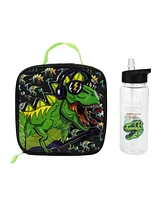 Dj T-Rex Dinosaur 3-Piece Backpack & Lunchbox Set With Water Bottle