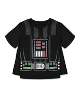Star Wars Darth Vader Costume T-Shirt Shorts & Cape 3 Piece