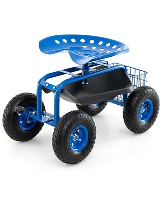 Garden Cart with Heavy Duty Tool Tray