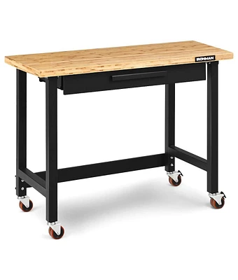 Mobile Workbench with Lockable Casters for Home Work Use