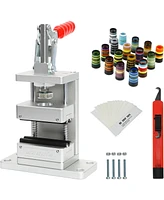 Wosofe Golf Club Regrip Vise Tool,Golfer's Workshop Rubber Vise Clamp,Home Golf Grip Workbench,with 17 Ferrules Suitable for Irons, A Hook Knife and G