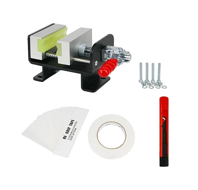 Wosofe Golf Club Regrip Vise Tool Golf Club Gripping Station Quick Shaft Clamp Grip replacement tool package Rubber Non-Slip Manual Handle Easy to Ins