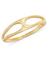 Style & Co Gold-Tone Hammered Openwork Bangle Bracelet, Exclusively at Macy's