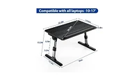 LT07 Lap Desk [Extra Large], Adjustable Laptop Table, Portable Standing Bed Desk, Foldable Sofa Breakfast Tray