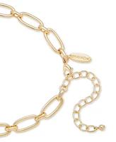 Style & Co Gold-Tone Hammered Sculptural Lariat Necklace, 18" + 3" extender, Exclusively at Macy's