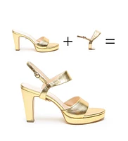 Alterre Women's Gold Elsie Customizable Platform