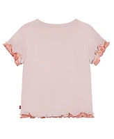 Levi's Little Girls Floral Embroidery Knit Top