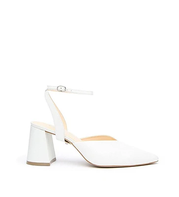Alterre Women's White Marilyn Customizable Bridal V Mules