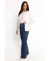 Petal and Pup Women's Darian Lace Knit Single Button Blazer