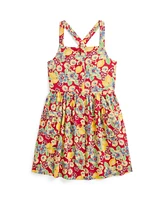 Polo Ralph Lauren Toddler and Little Girls Lemon-Floral Slub Dress