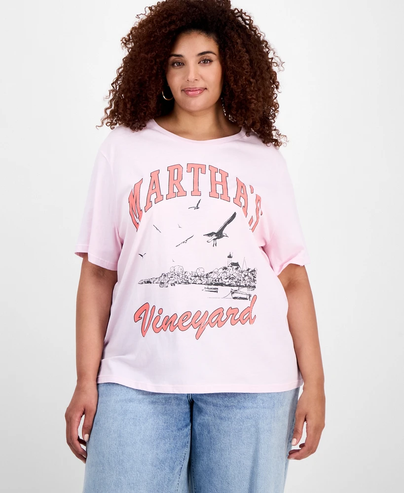 Grayson Threads, The Label Trendy Plus Martha's Vineyard Tee
