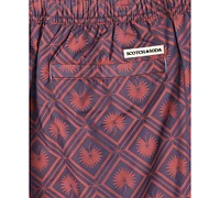 Scotch & Soda Men's Diamond-Pattern Swim Trunks