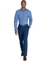 Men's Recycled Slim Fit Floral 4-Way Stretch Performance Dress Shirt