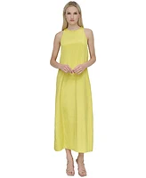 Dkny Women's Crinkle Jewel-Neck Long Tunic Dress