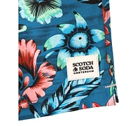 Scotch & Soda Men's Full Bloom Floral Drawstring Swim Trunks
