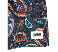 Scotch & Soda Men's Miami Ice Paisley Swim Trunks