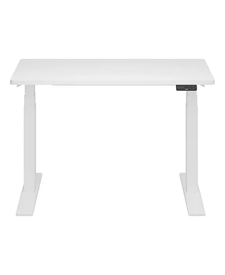 Flexispot E7-commercial 48 W Electric Adjustable Standing Desk, Rectangular Chipboard Top and Base , All White