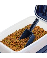 Iris Usa WeatherPro Airtight Pet Food Storage Container, 14 lbs, 2 Pack, Navy