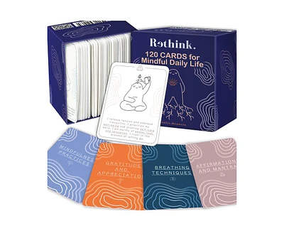 Quokka Meditation Cards - 120 Cards for Adults - Anxiety Relief Items Affirmation Cards for Mental Health