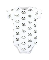 Hudson Baby Boys Cotton Bodysuits, Cool Panda, Preemie