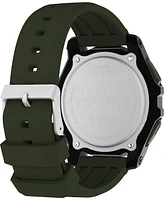 Timex Men's Chronograph Green Silicone Watch, 49mm