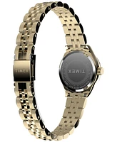Timex Women's Quartz Analog Gold-Tone Stainless Steel Watch, 25mm