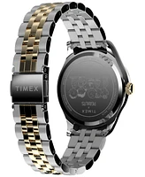 Timex Women's Quartz Analog Two-Tone Stainless Steel Watch, 34mm