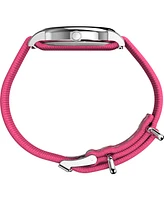 Timex Women's Quartz Analog Pink Nylon Watch, 38mm