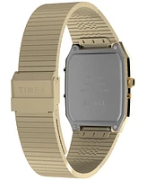 Timex Men's Quartz Analog Digital Gold-Tone Stainless Steel Watch, 33mm