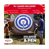 Swooc Bull Hawker | Giant Axe Darts (Over 6ft Tall) w/ 15+ Games | Axe Throwing Game for Backyard w/ Air Pump | Carnival Game