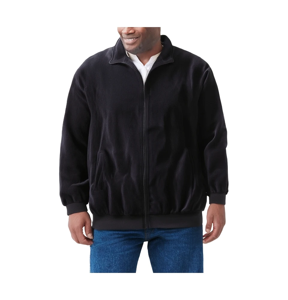KingSize Big & Tall Velour Full-Zip Jacket