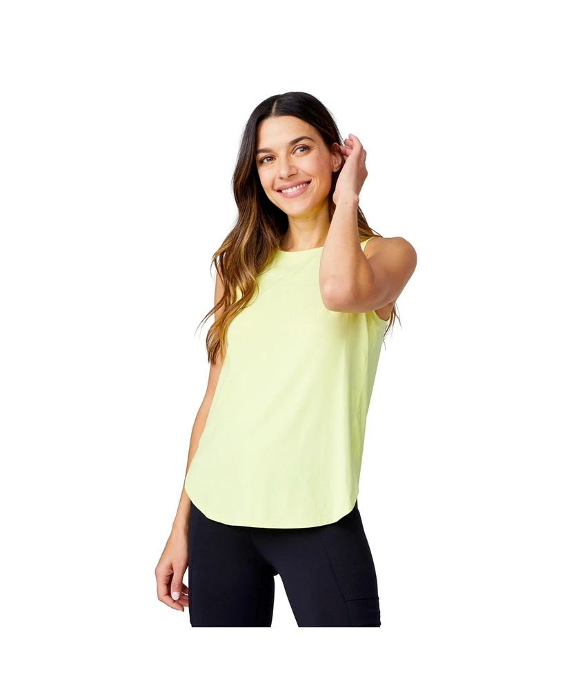 Free Country Women's Microtech Chill B Cool Curved Hem Tank Top