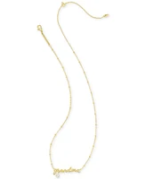 Kendra Scott 14k Gold-Plated Crystal Grandma 19" Adjustable Pendant Necklace