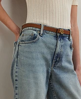 Lauren Ralph Lauren Petite High-Rise Wide-Leg Cropped Jeans
