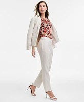 Kasper Women's Stretch Crepe Slim-Leg Pants, Regular & Petite