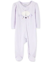 Carter's Baby Girls Lamb 2-Way-Zipper Cotton Sleep and Play Footed Coverall